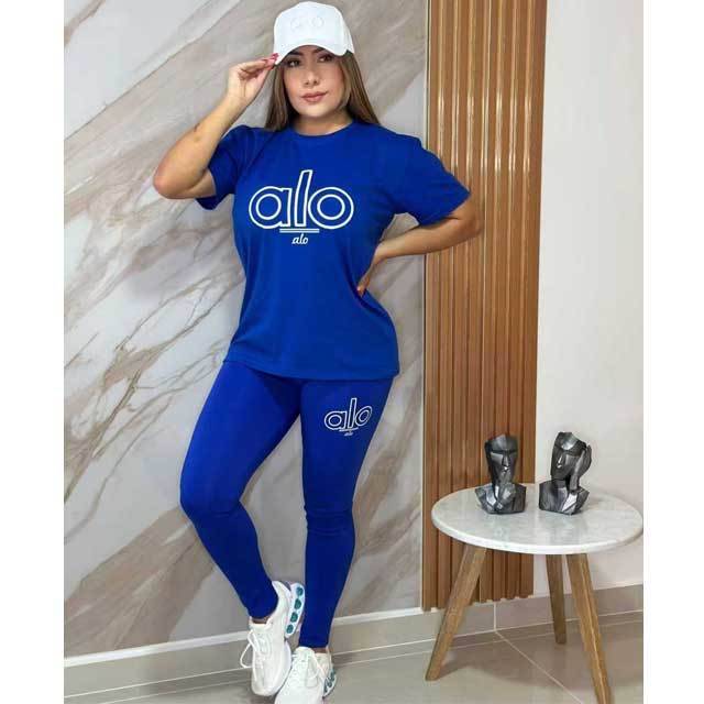 Short Sleeve Casual Yoga Pants Set