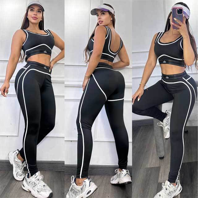 Skinny Female Yoga Tights Set