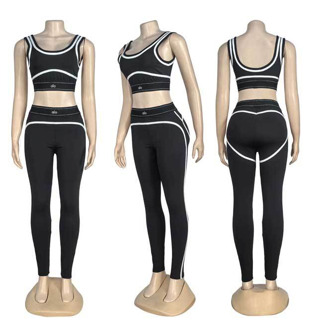 Skinny Female Yoga Tights Set