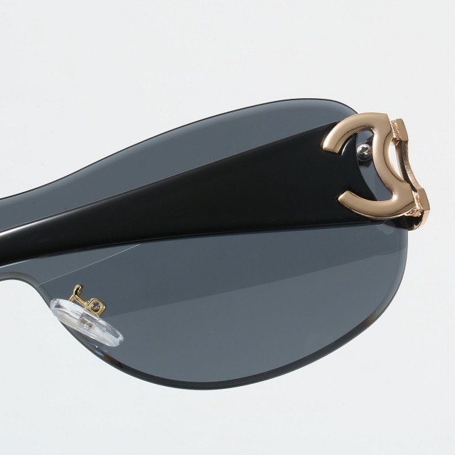 One Piece Frameless Retro Glasses