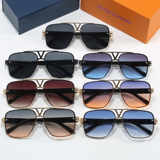 Oversize Metal Frame Unisex Glasses