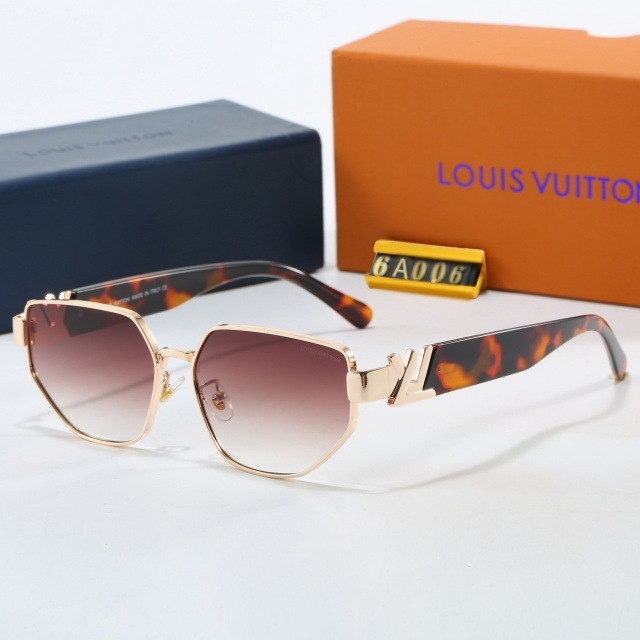 Gradient Color Lens Metal Design Sunglasses