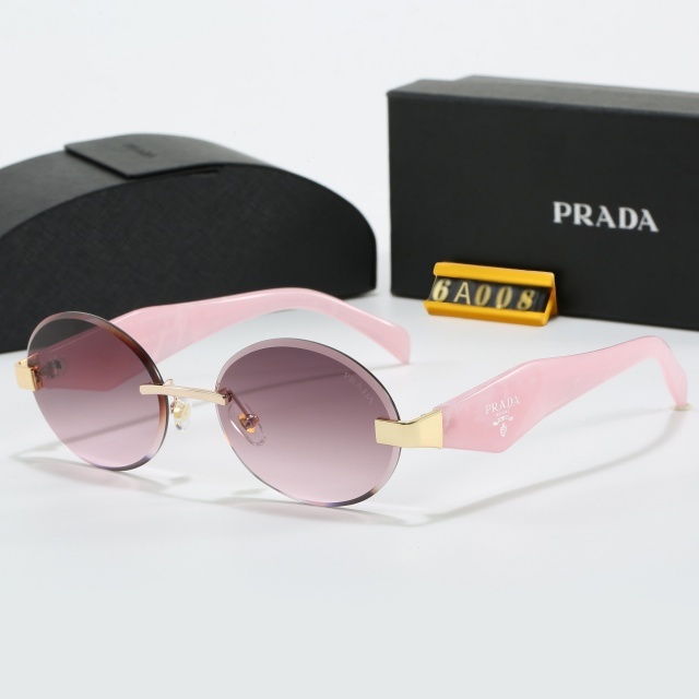 Oval Frameless Retro Glasses