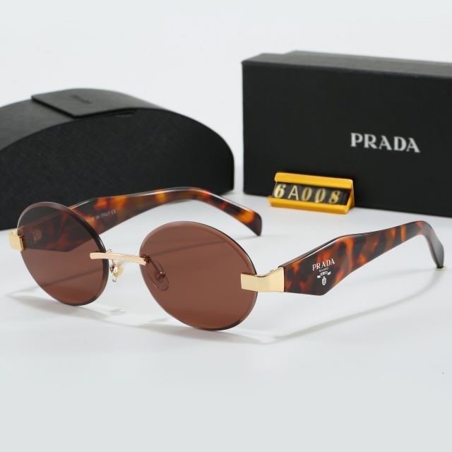 Oval Frameless Retro Glasses