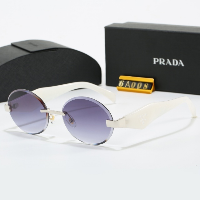 Oval Frameless Retro Glasses