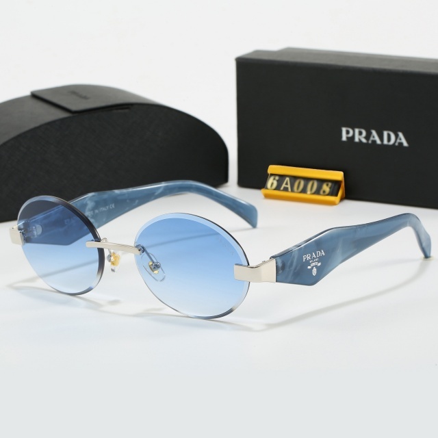 Oval Frameless Retro Glasses