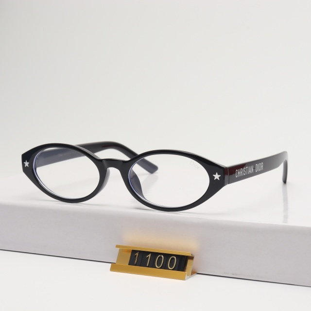 Classic Style Oval Frame Luxury Glasses