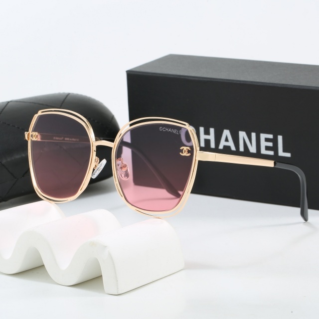 Large Size Metal Frame Vintage Glasses