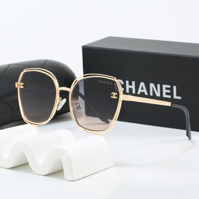 Large Size Metal Frame Vintage Glasses