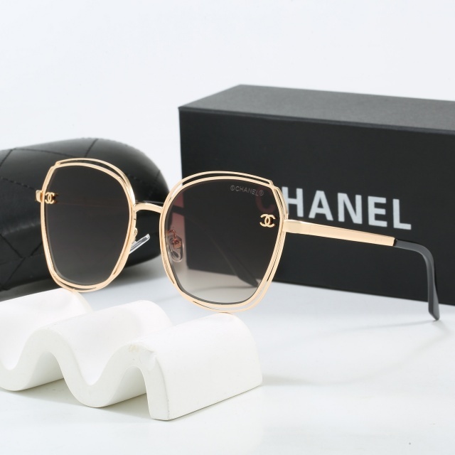 Large Size Metal Frame Vintage Glasses