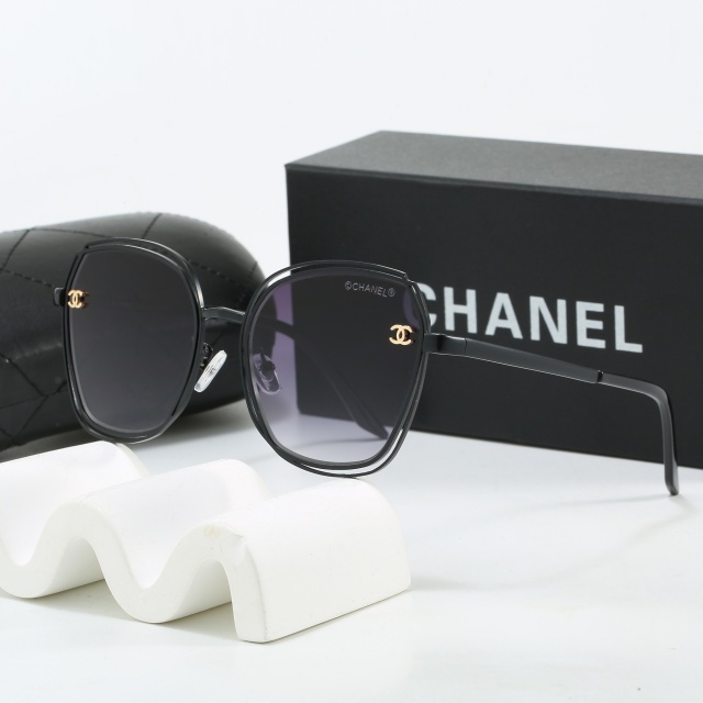 Large Size Metal Frame Vintage Glasses