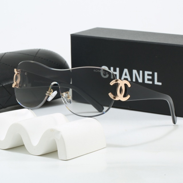 One Piece Frameless Retro Glasses