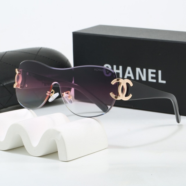 One Piece Frameless Retro Glasses