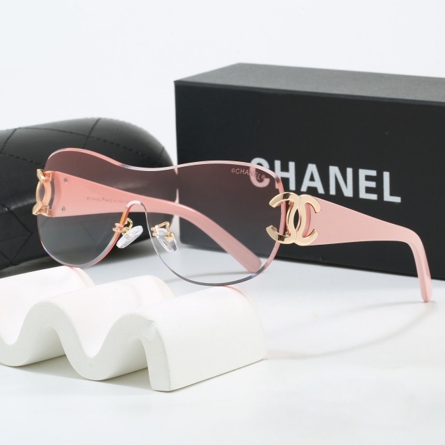 One Piece Frameless Retro Glasses