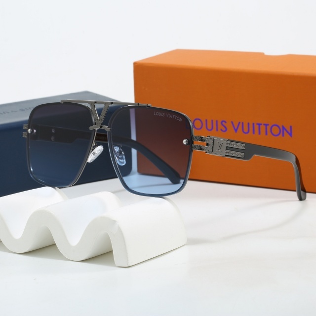 Oversize Metal Frame Unisex Glasses
