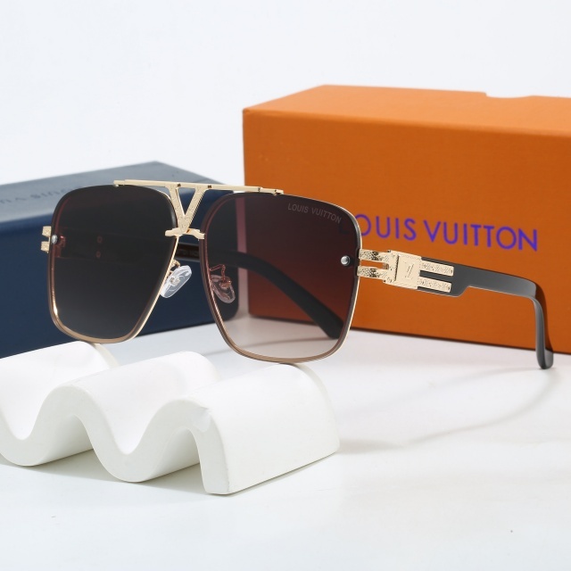 Oversize Metal Frame Unisex Glasses