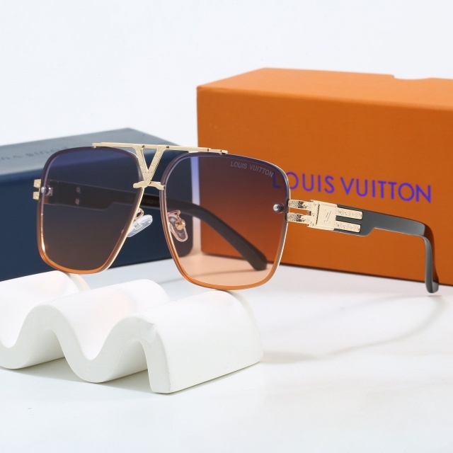 Oversize Metal Frame Unisex Glasses