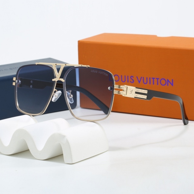 Oversize Metal Frame Unisex Glasses
