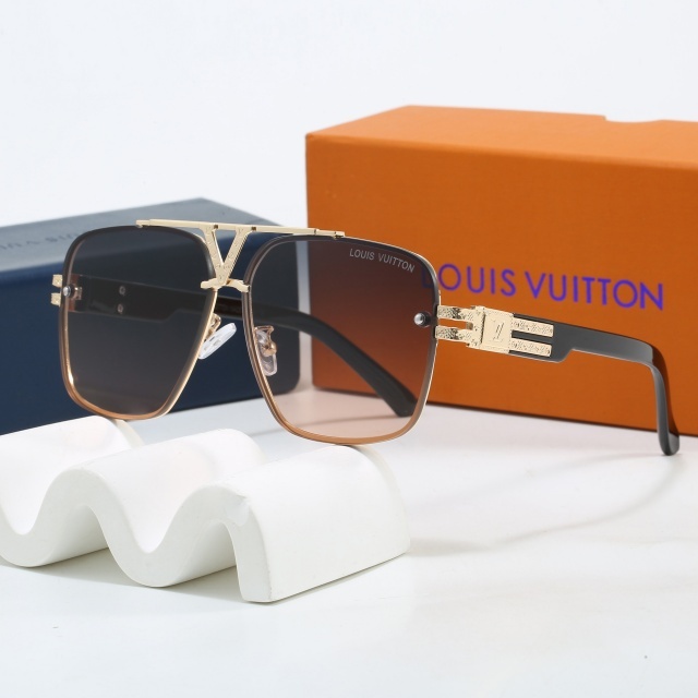 Oversize Metal Frame Unisex Glasses
