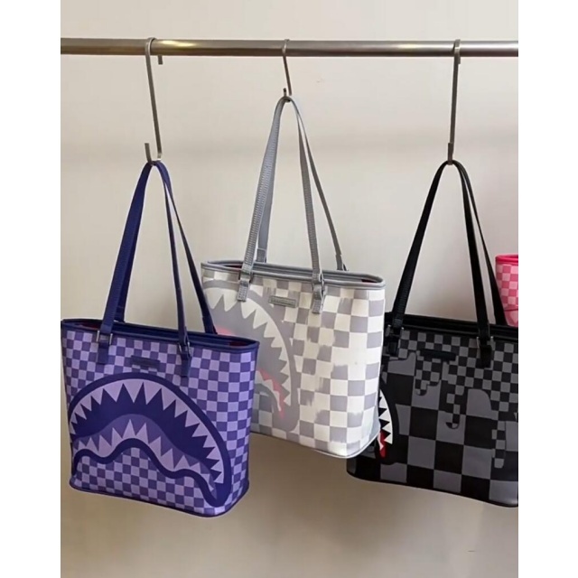 Shark Style Printed Shoulder Bag