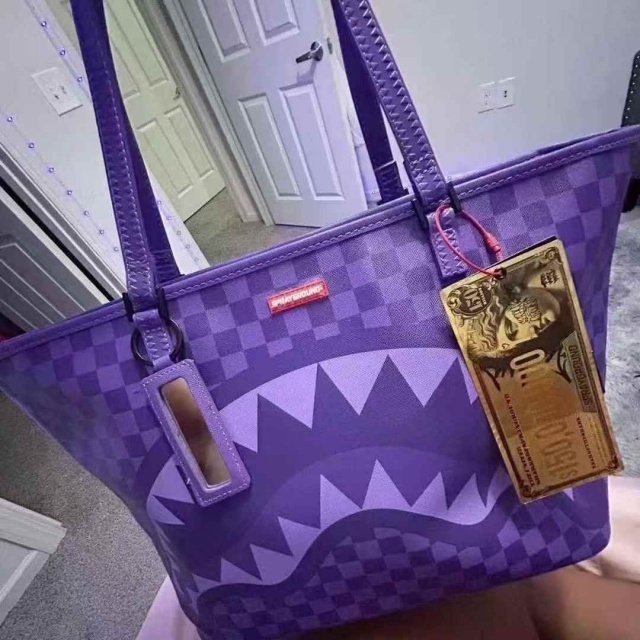 Shark Style Printed Shoulder Bag