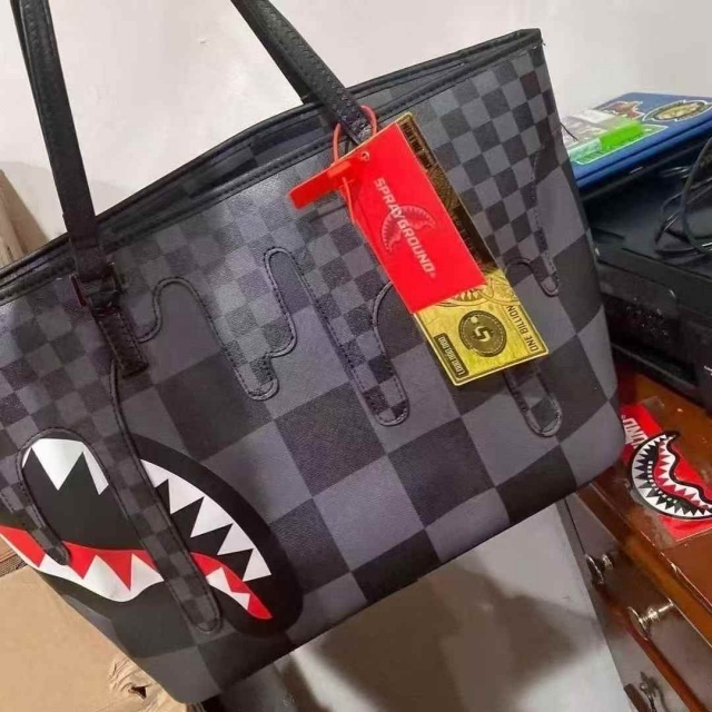 Shark Style Printed Shoulder Bag