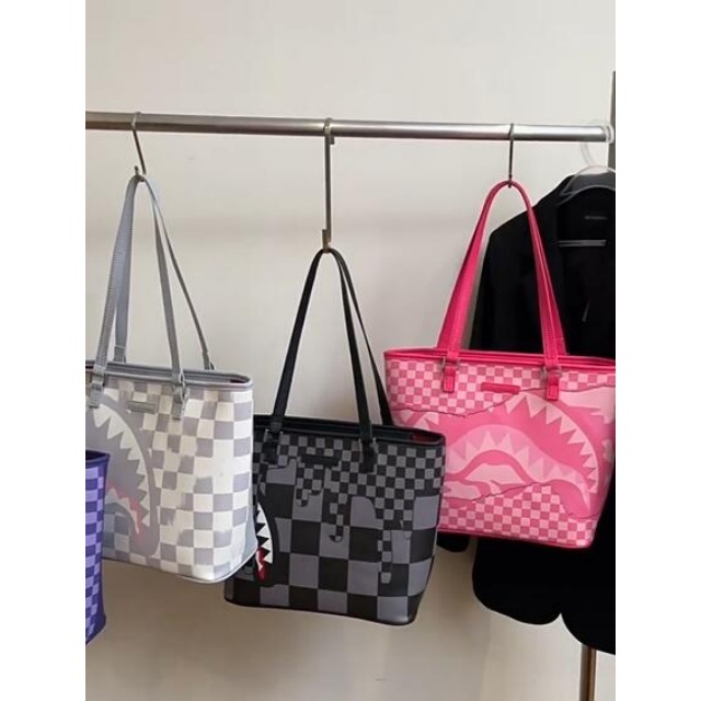 Shark Style Printed Shoulder Bag