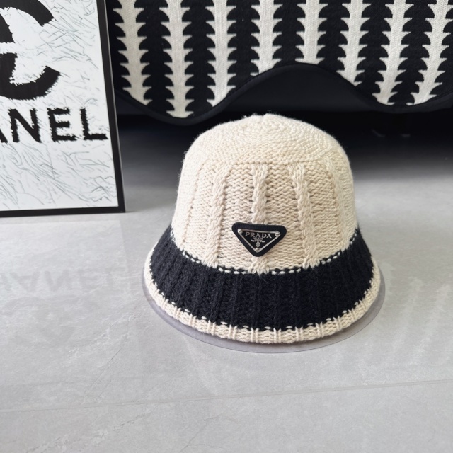Fashion Color Block Knit Winter Hats