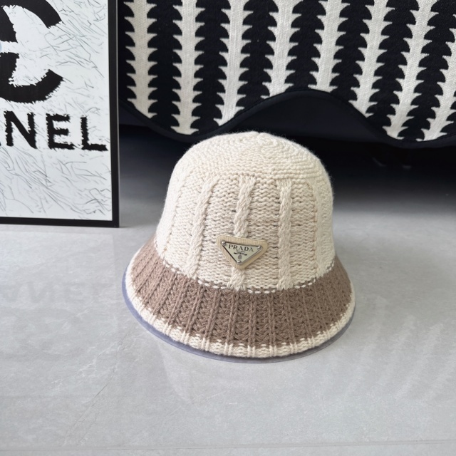 Fashion Color Block Knit Winter Hats