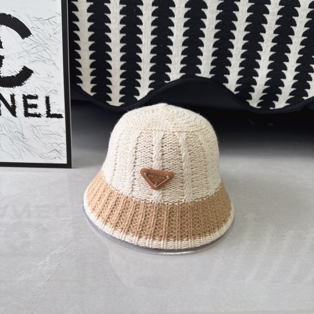 Fashion Color Block Knit Winter Hats
