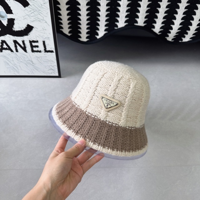 Fashion Color Block Knit Winter Hats