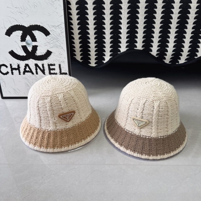 Fashion Color Block Knit Winter Hats