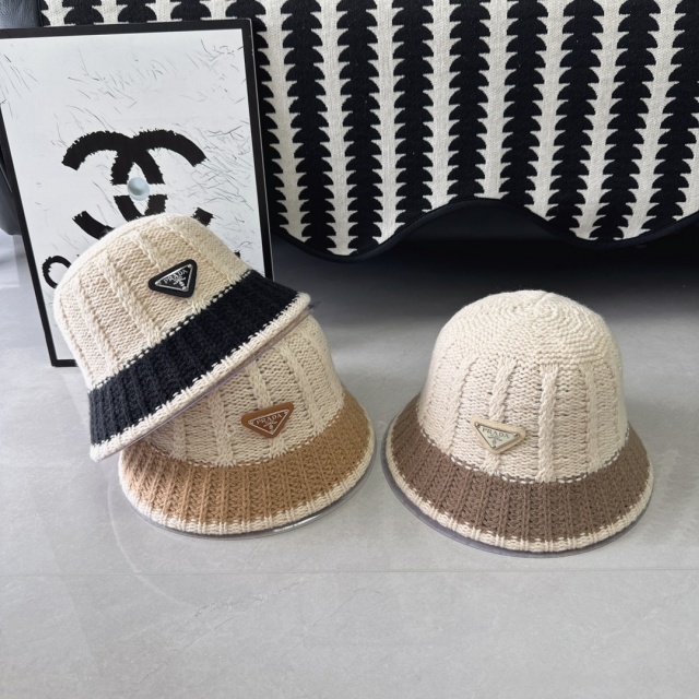 Fashion Color Block Knit Winter Hats