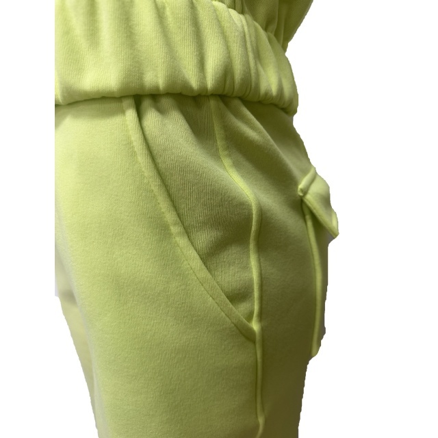 Solid Color Pocket Design Two Pieces Jogging Pant Set
