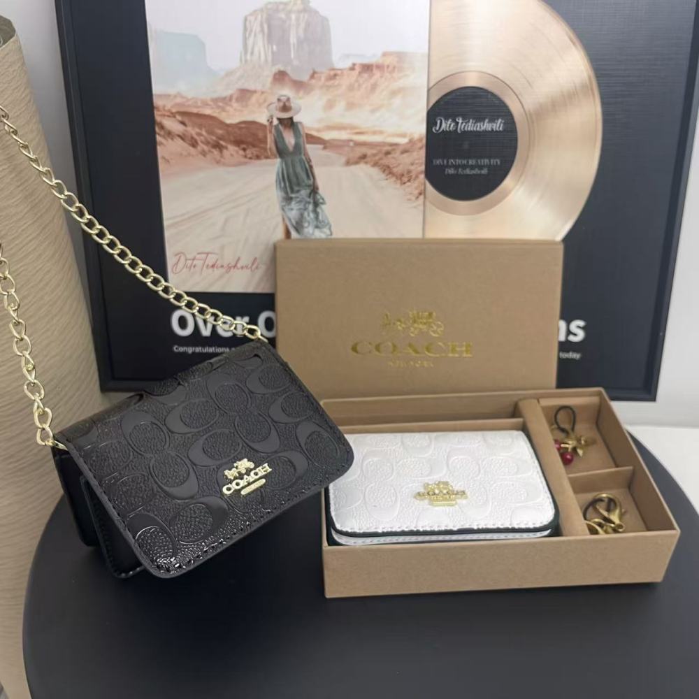 Luxury Fashion Classic Leather Crossbody Wallet