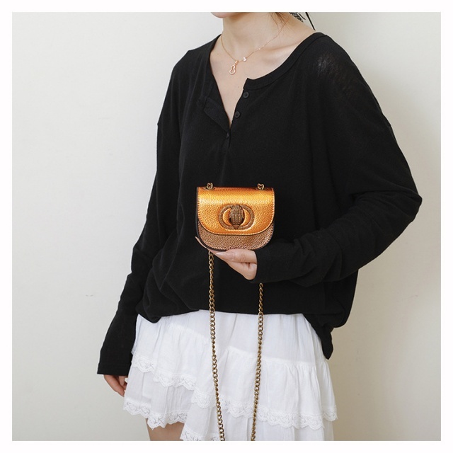 Color Block Chains Mini Bag
