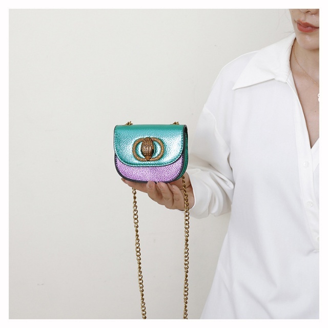 Color Block Chains Mini Bag