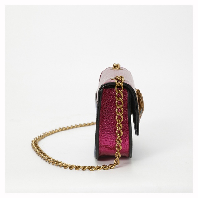 Color Block Chains Mini Bag