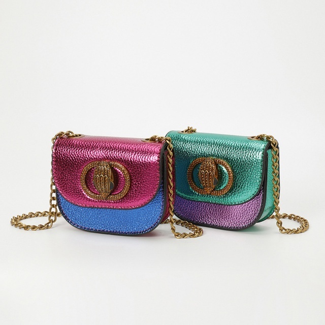 Color Block Chains Mini Bag