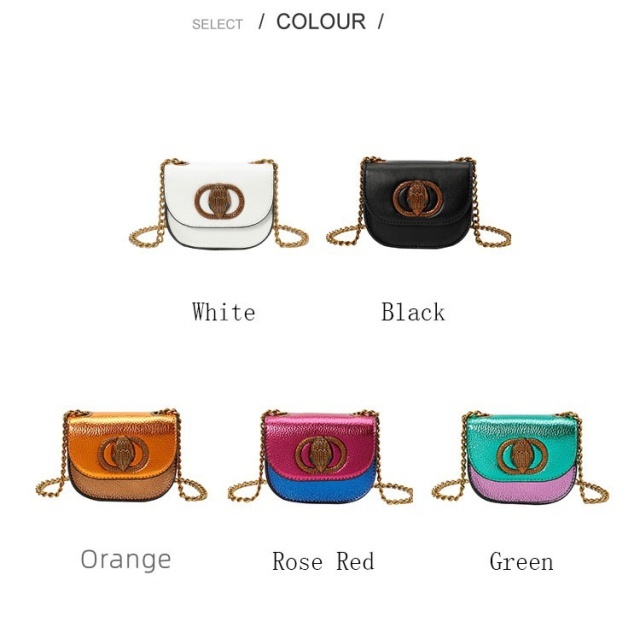 Color Block Chains Mini Bag