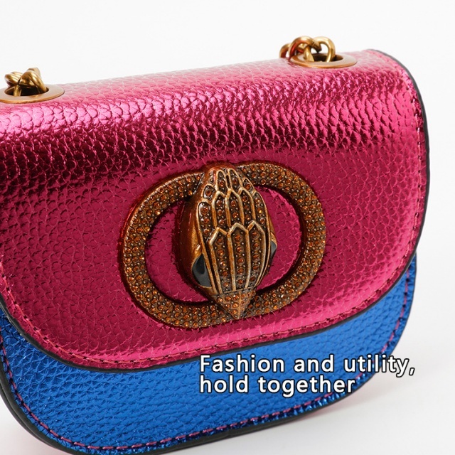 Color Block Chains Mini Bag