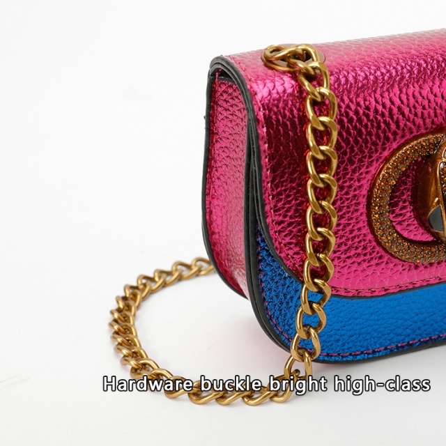 Color Block Chains Mini Bag