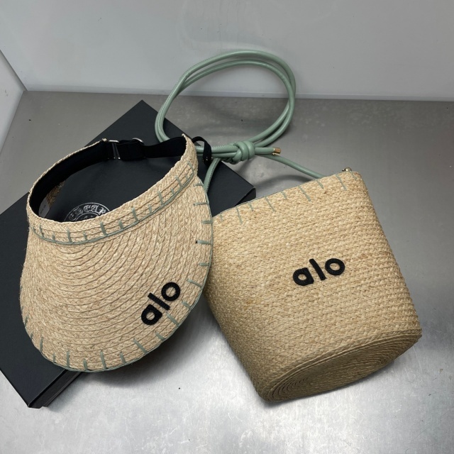 Natural Raffia Hat Shoulder Bag Set
