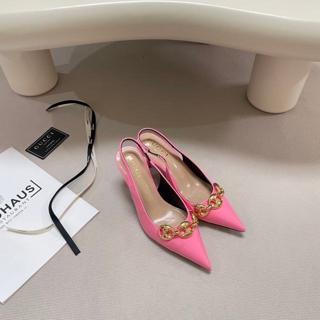 Pointed Toe Leather Sexy High Heeled Sandals
