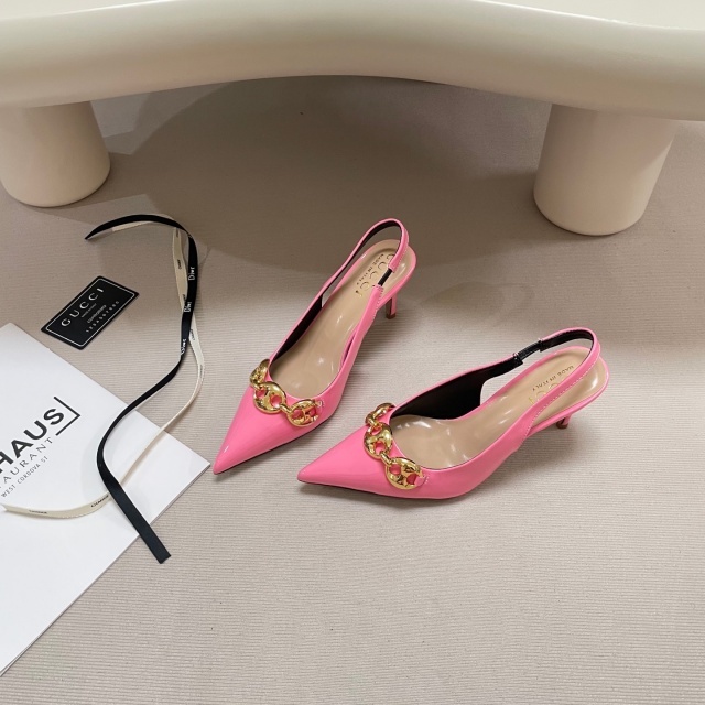 Pointed Toe Leather Sexy High Heeled Sandals