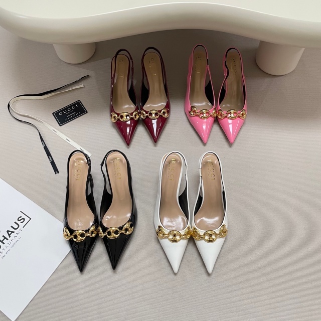 Pointed Toe Leather Sexy High Heeled Sandals