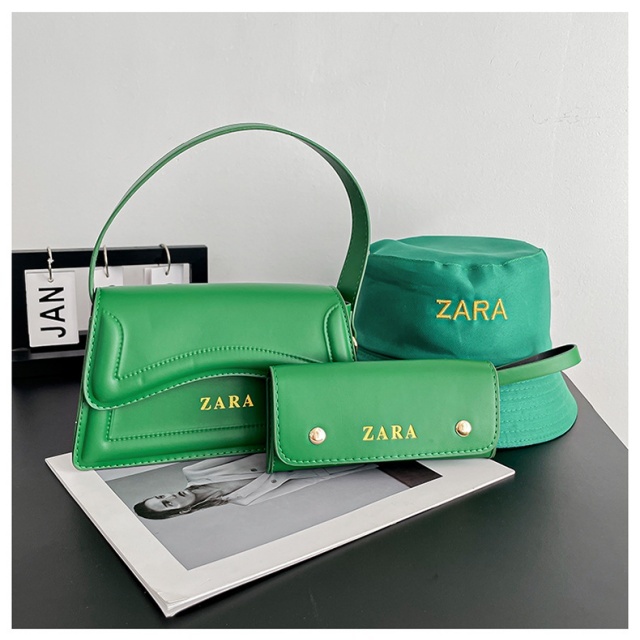 Retro Versatile Crossbody Bag Bucket Hat Set