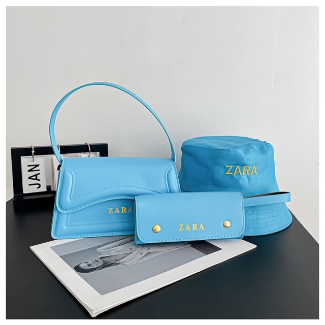 Retro Versatile Crossbody Bag Bucket Hat Set