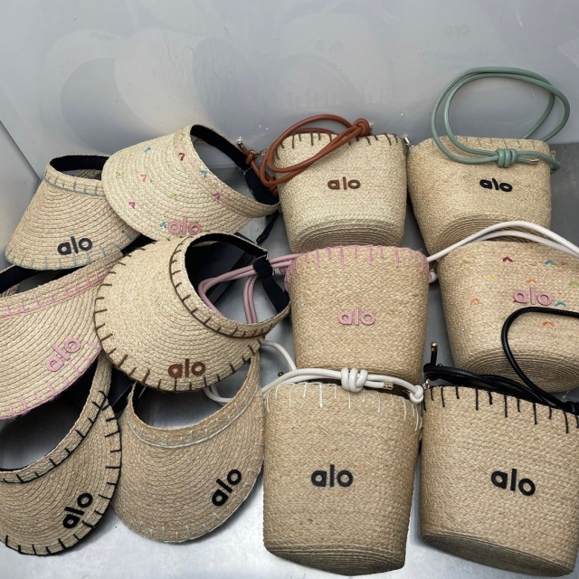 Natural Raffia Hat Shoulder Bag Set