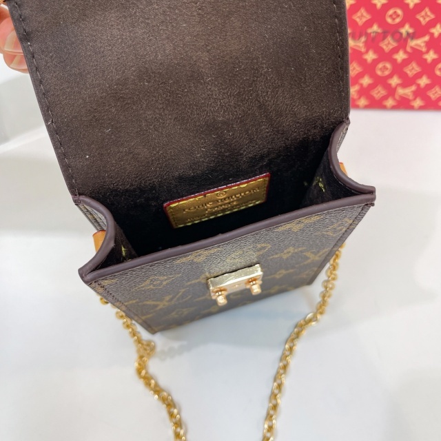 Luxury Fashion Chained Leather Messenger Bag